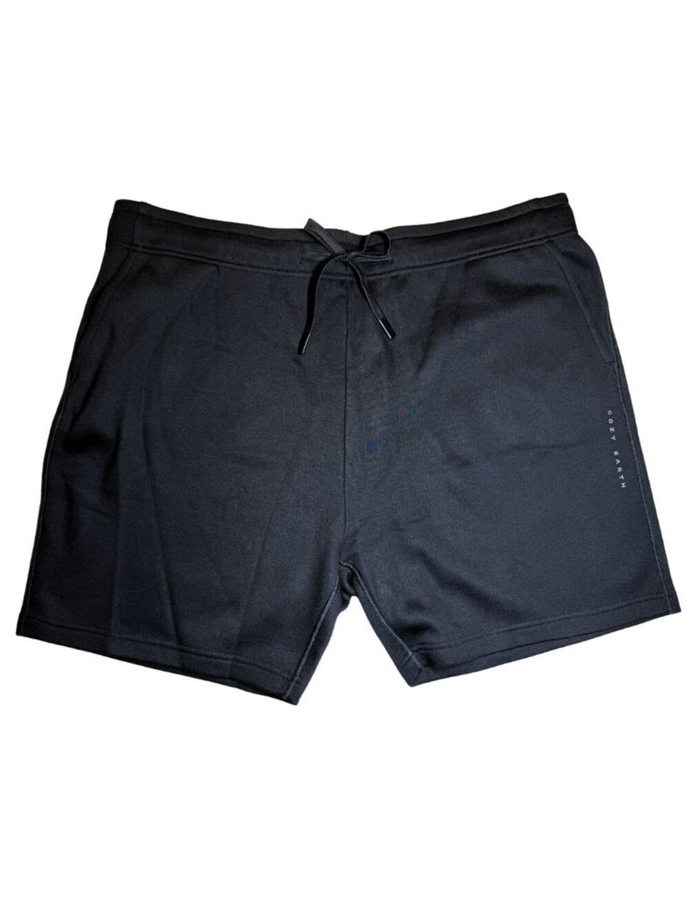 Cozy Earth Men’s CityScape Fleece Shorts Jet Black XXL NWT